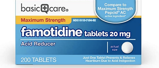 Famotidine 20 mg Tablets Antacid
