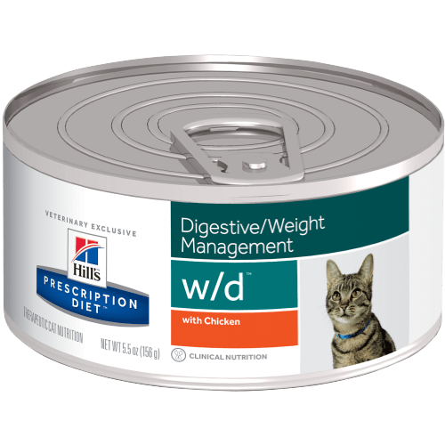 Hill's Prescription Diet w/d Feline Canned 156 g /PKGX24