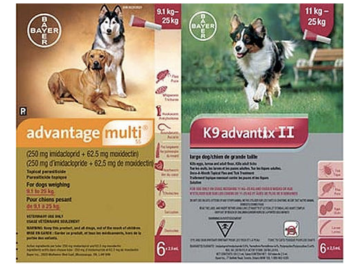 Multi Duo 55 9.1-25 kg (Advantage Multi+K9 Advantix II) **Must Speak with a Nurse Over the Phone Prior to Ordering.**