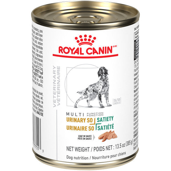 Royal Canin Multi Function Urinary S O Satiety Canine Canned 385g PKG 12 Format Pate
