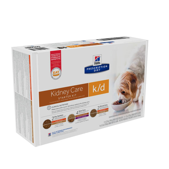 Hills Prescription k/d Starter Kit - Canine Assorted Canned & Kibble