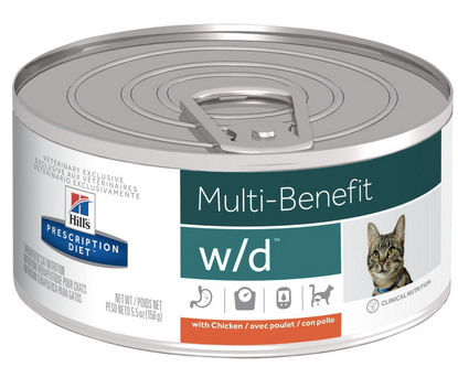 Hill s Prescription Diet w d Multi Benefit Feline Canned 156 g PKGX24 The Pet Health Centre